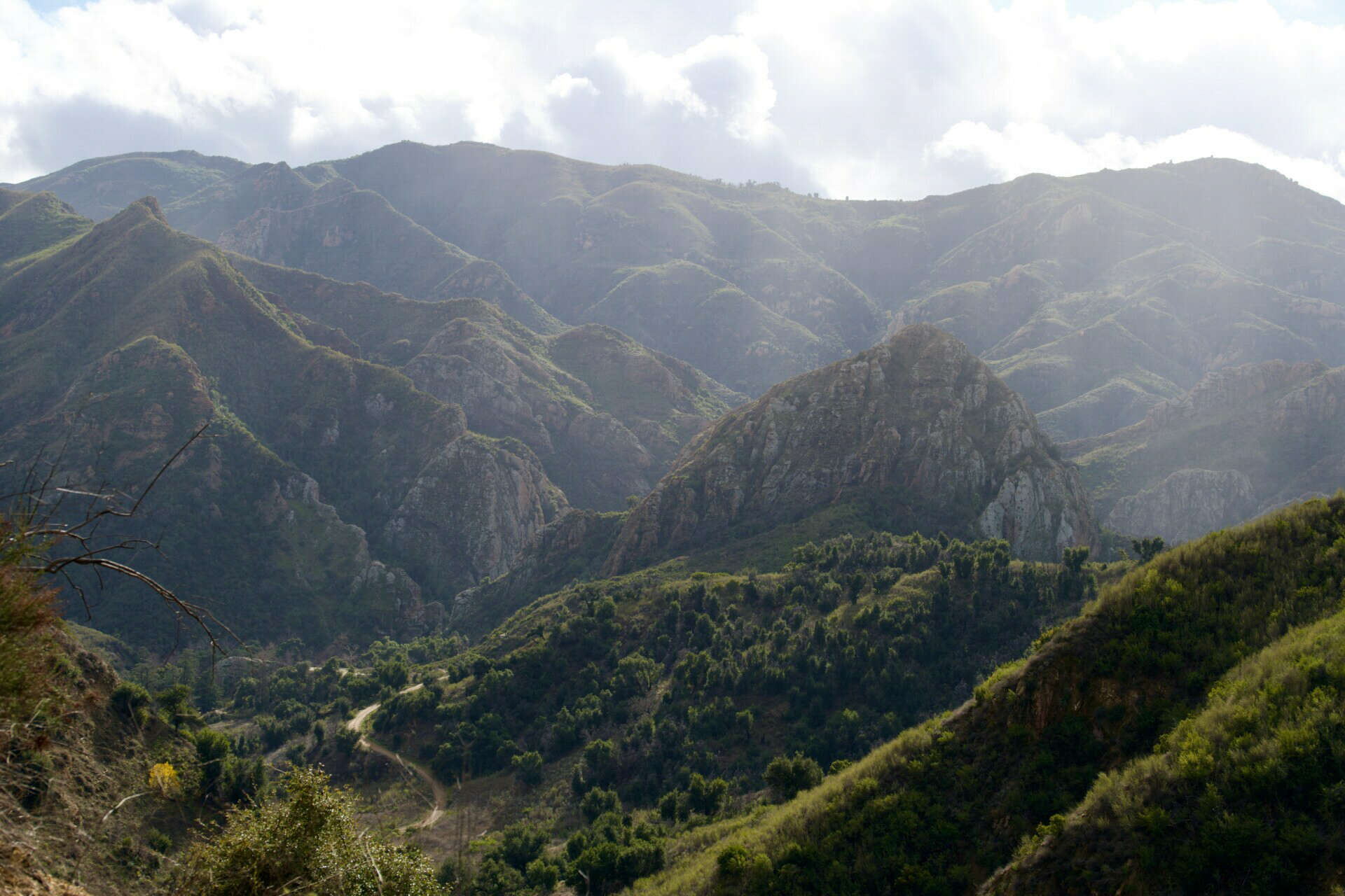 Panoramic view of the Santa Monica Mountains in Malibu captured by Nikon Z7ii